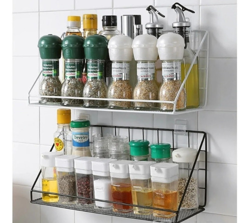 Imagen 6 de 8 de Organizador Repisa Flotante Multiuso Adhesivo Acero Inox 3kg