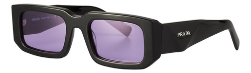 Prada Spr 06ys 027-01o Square Shape Abstract Black Purple (Usado)