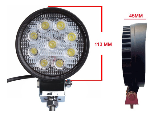 Faro Caminero Led Redondo