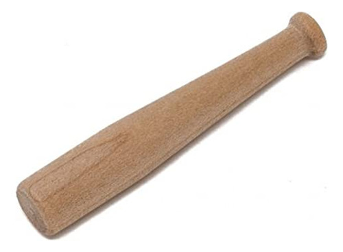 Unfinished Mini Wooden Baseball Bat, 2 Inch Tall (3/8 I...