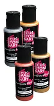 Comprar Set 4 Pinturas 50cc Metalizadas Hard Eterna Para Aerografo 