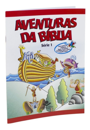 Kit 4 Livros Aventuras Da Bíblia Com Desenhos Para Colorir