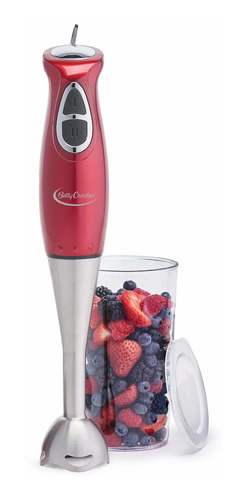 Betty Crocker Wacbc3302cmr Batidora De Mano Con Vaso De Mezc