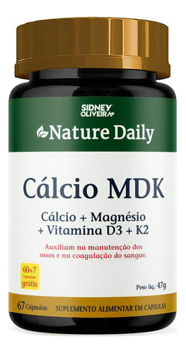 Calcio Mdk 60 Capsulas Nature Daily