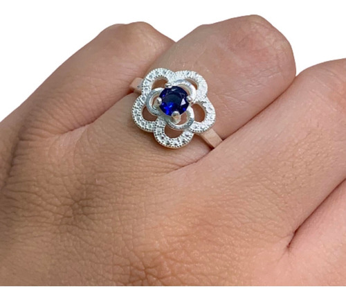 Anillo Flor Con Piedra Ideal Regalo Mujer Ap 383