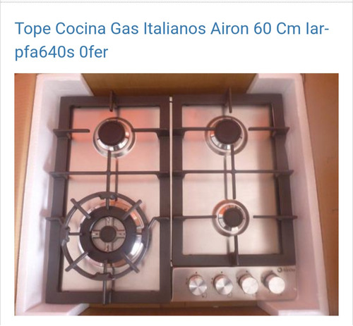 Tope De Cocina  Airon 60cm Acero De Lujo 
