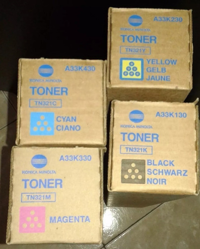 Toner Original Konica Minolta C364 Tn321 Cyan,yellow,magenta