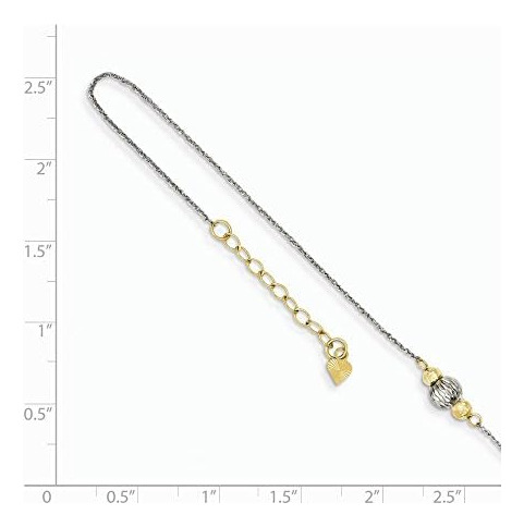 Joia Com Laço Preto Ropa De Ouro De Dois Tons 14k Com Torno