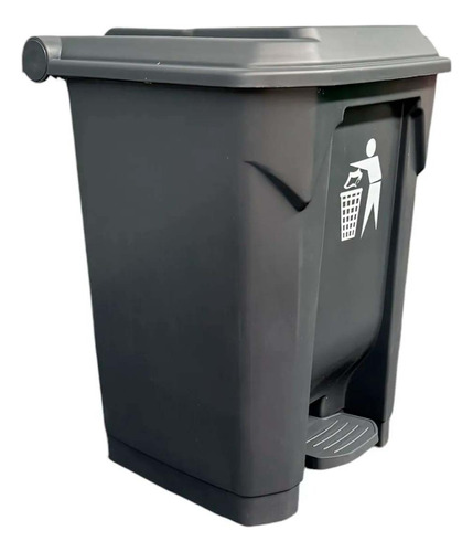 Cubo De Basura Basurero Con Pedal Contenedor 80 Litros