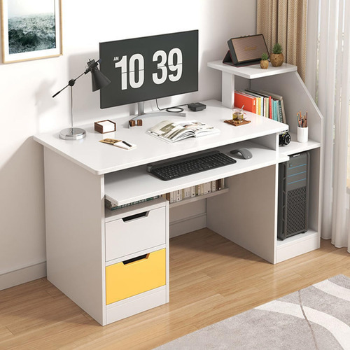 Iondelce Escritorio Para Computadora Con 2 Cajones Y 3