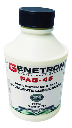 Aceite Refrigerante Genetron Pag-46 R-134a Peq 8onz Con Uv