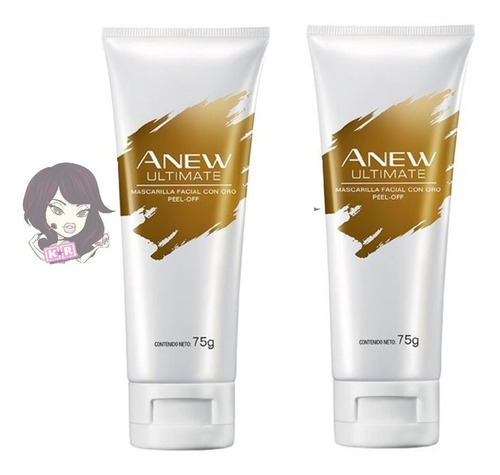 Pack De 2 Mascarilla Peel Off Oro Anew Ultimate De Avon 