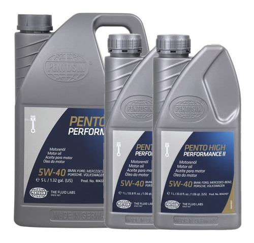 Aceite Motor Pentosin 5w40 100% Sintetico, 7 Lt