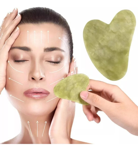 Piedra Jade Guasha Masajeador Facial Skincare