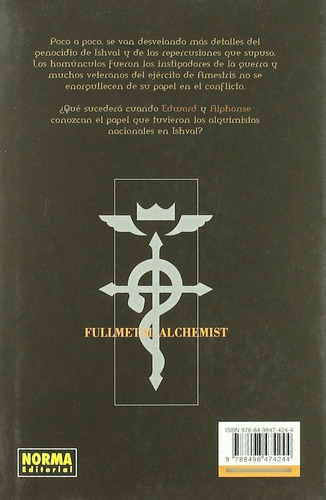 Fullmetal Alchemist 15: Fullmetal Alchemist 15, De Hiromu Arakawa. Serie Fullmetal Alchemist Editorial Norma Comics, Tapa Blanda, Edición 1 En Español, 2008