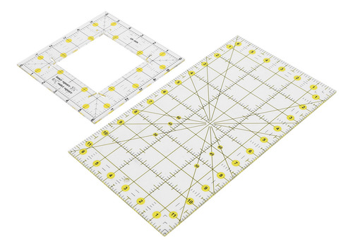 Quilt Templates Ing Regla Dibujo Costura Rectangular