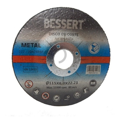 Disco De Desbaste 4 1/2 Pack 10 Unidades / Ferroconstru