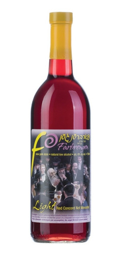 Vino Tinto Kosher Farbrengen Light Red Concord (n/m) Usa