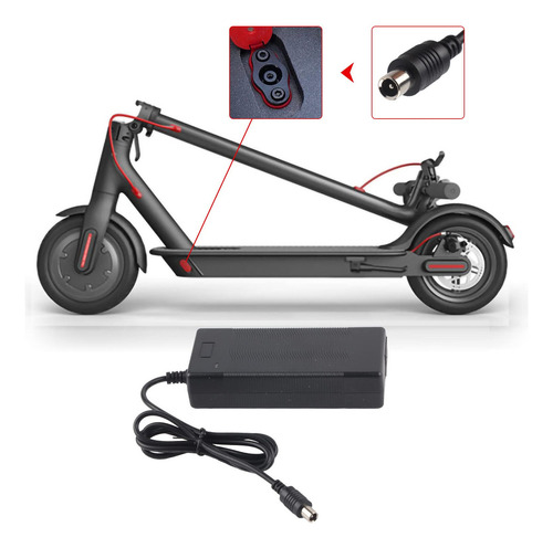 Carregador de Bateria Haofy, Carregador de Scooter Elétrico, Carregador de Patinete, Carregador 42v 2a Xiaomi Mobility Scooter/cadeira de rodas elétrica/golf Buggy Charger Fonte de Alimentação