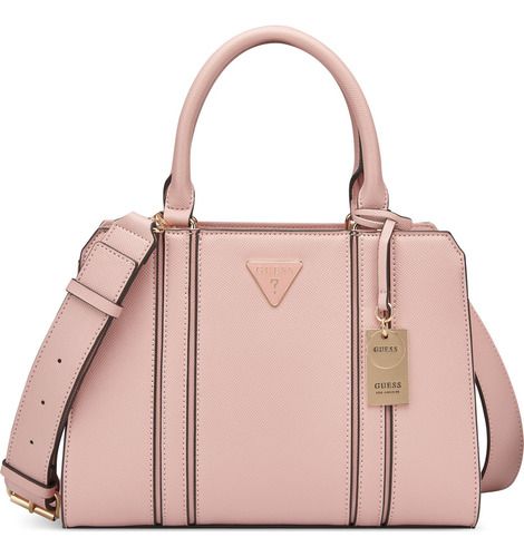 Bolsa Guess Factory Eg959806-poe Acabado de los herrajes Níquel Color Rosa claro Correa de hombro Rosa claro Diseño de la tela Lisa