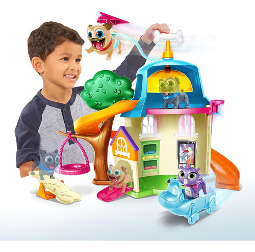 Puppy Dog Pals Doghouse Playset, Juguetes Para Niños Con Lic