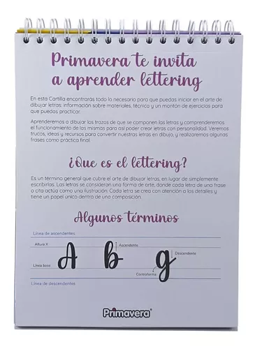 Kit De Aprendizaje Y Practica Lettering X 2 Piezas
