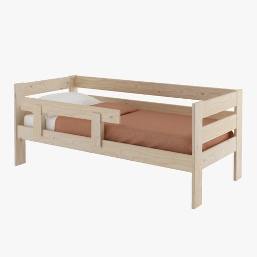 Imagen 4 de 4 de Cama Sofa Infantil Madera Natural 100% Maciza Ref: Lore