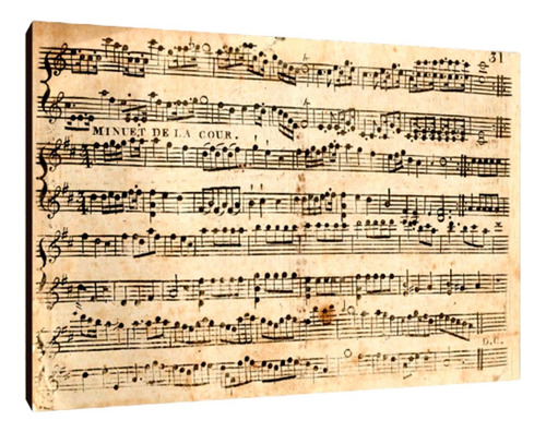 Cuadros Musica Partituras Xl 33x48 (turs (7))