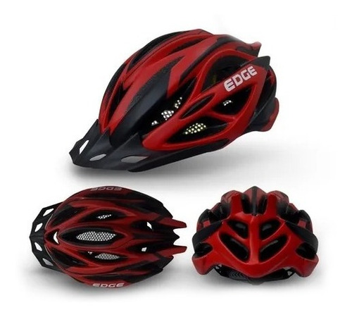 Casco Edge Bicicleta Montañera Ciclismo Ruta Mtb Paseo Moto 