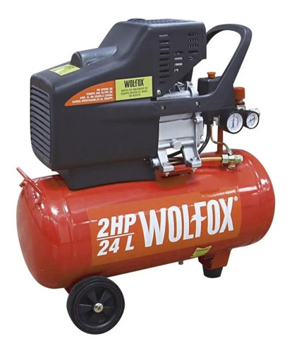 Compresor De Aire Wolfox Wf0736 2-1/2hp 24litros 115 Psi