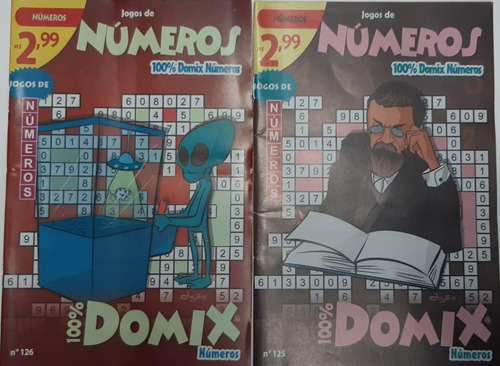 Imagem 6 de 10 de Kit 20 Revistas Domix Numeros (numerex) Sem Repetições Dj&as