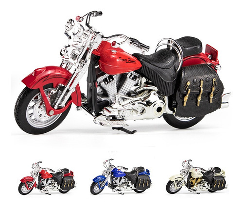 Coche Metálico En Miniatura Harley Davidson-prince 1:12 Cole