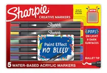 Comprar Marcadores Sharpie Creative Acrílicos Punta Bala 5 Pz