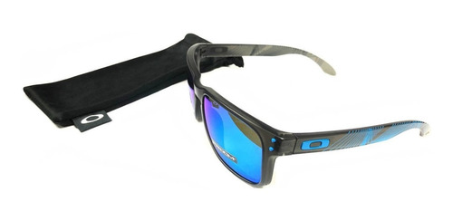 Oakley Holbrook Matte Gray Smoke / Prizm Sapphire Aero Grid