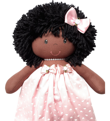 Boneca Letícia Negra  ( 40cm  )