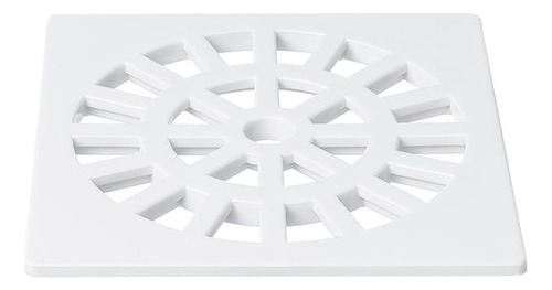 Grelha Plastica Herc Quadrada Branca 10x10  289 - Kit C/6