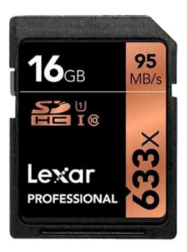 Memoria Lexar Sdhc U1 16gb C10 633x 95mb/s Professional Kzm