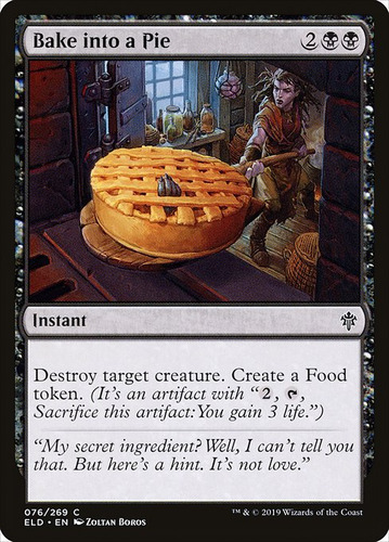 Carta Mtg Bake Into A Pie X 4 Unidades Playset Magic