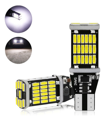 Bombilla Led T15 W16w, Luz De Marcha Atrás 6000k 12v