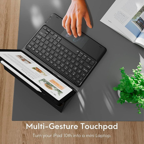 Folio Funda Con Teclado Bt @ iPad 10ma Generación 10.9 2022