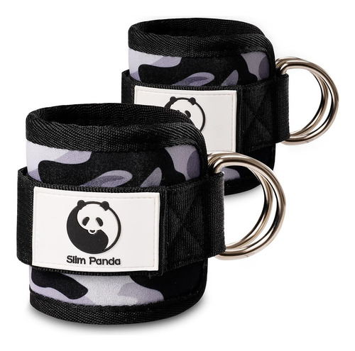 Correas Para Tobillo Slim Panda, Gris Camuflaje, Kit X 2