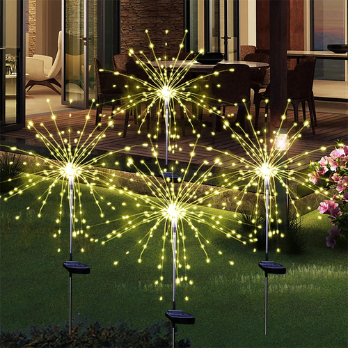 Lámpara De Fuegos Artificiales Al Aire Libre Con 8 Modos De