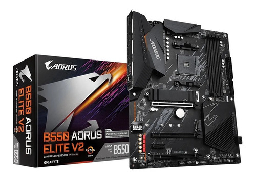 Imagen 1 de 9 de Motherboard Gigabyte B550 Aorus Elite V2 Amd Am4 Ryzen