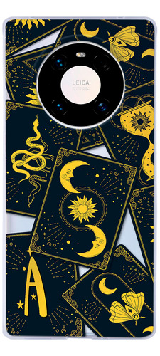 Funda Para Huawei Cartas Tarot Personalizada Con Tu Inicial