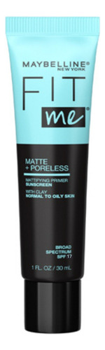 Primer Maybelline Fit Me Matte Sin Poros Spf17 - 30ml  Sin Color