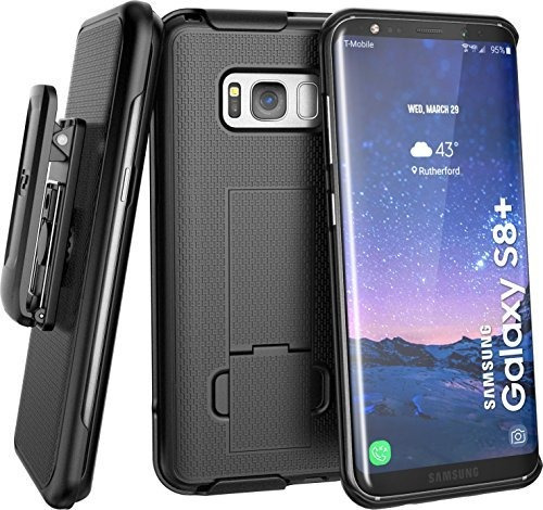 Funda De Cinturón Con Clip Para Galaxy S8 Plus, Negro