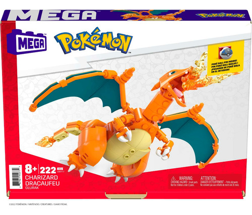 Figura De Construcción Mega Construx Pokémon Charizard
