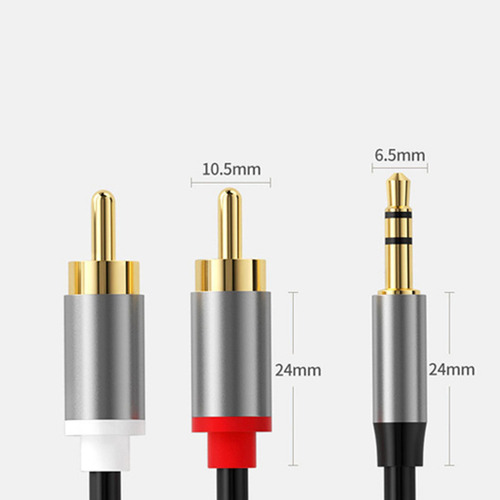Xj Estéreo Tipo C A 2 Rca Para Teléfonos Inteligentes 1