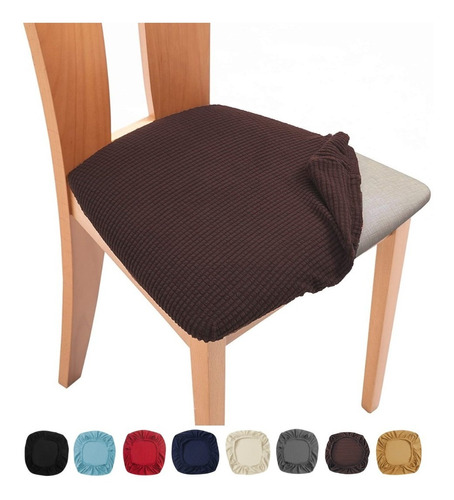 Funda De Asiento Para Silla Comedor Textura Cuadrille