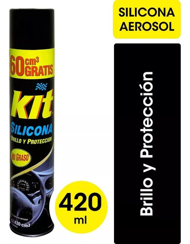 Silicona Automotriz Kit Maximo Brillo Y Proteccion 420cc